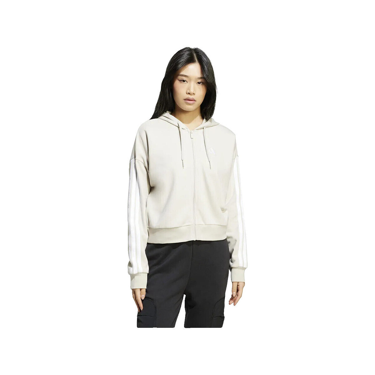 adidas  Sweatshirt  Essentials 3 Stripes beige  Béžová
