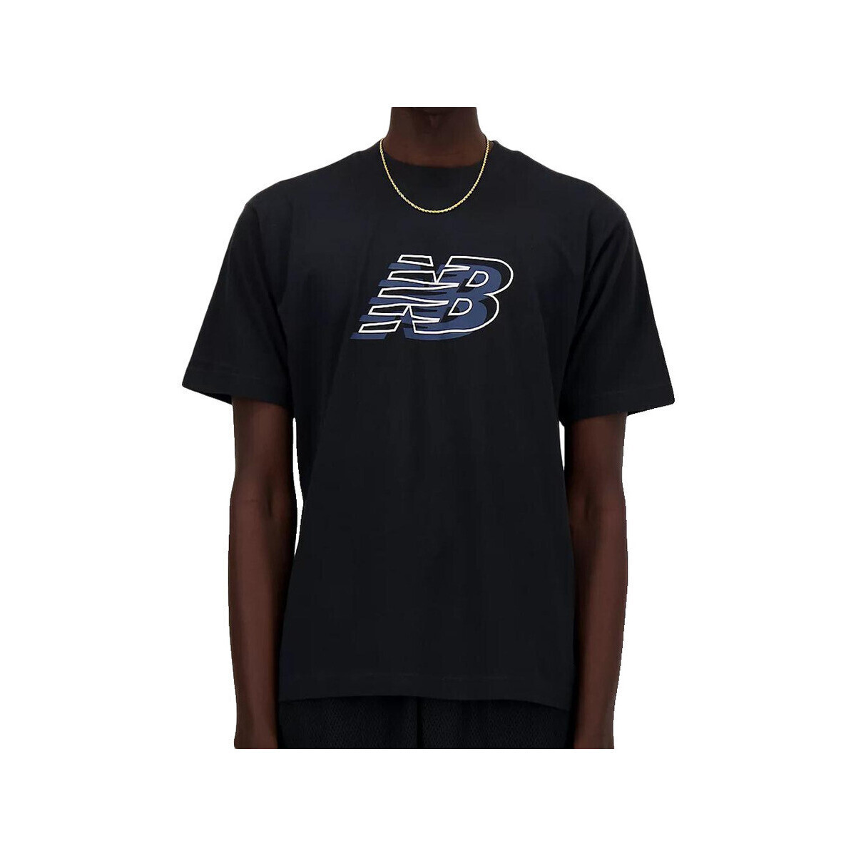 New Balance  T-shirt  Men's design graphique noir  Černá