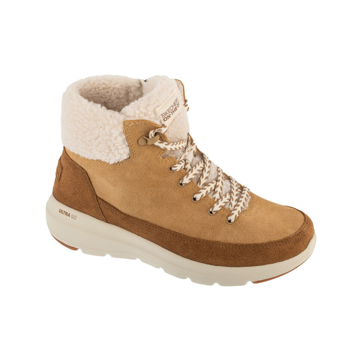 Skechers  Bottines  glacial ultra autumn days daim  Hnědá