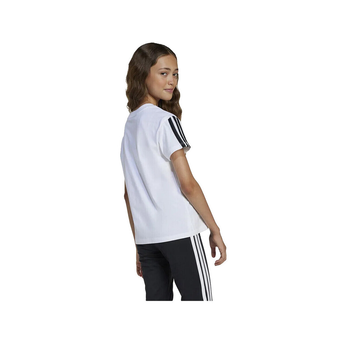 adidas  T-shirt  Essentials Short Sleeve 100% coton  Bílá