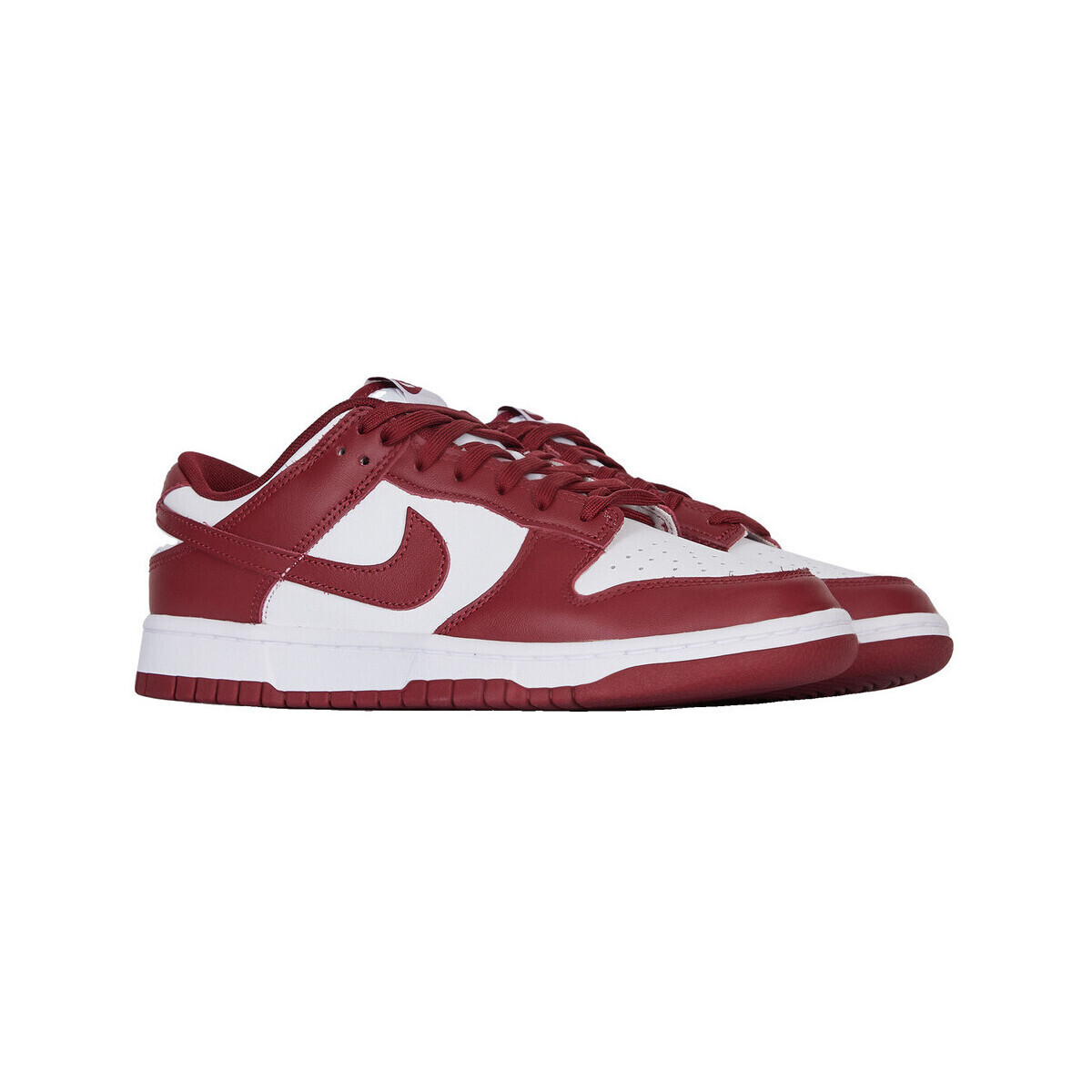 Nike  Baskets  dunk low team red cuir  Červená