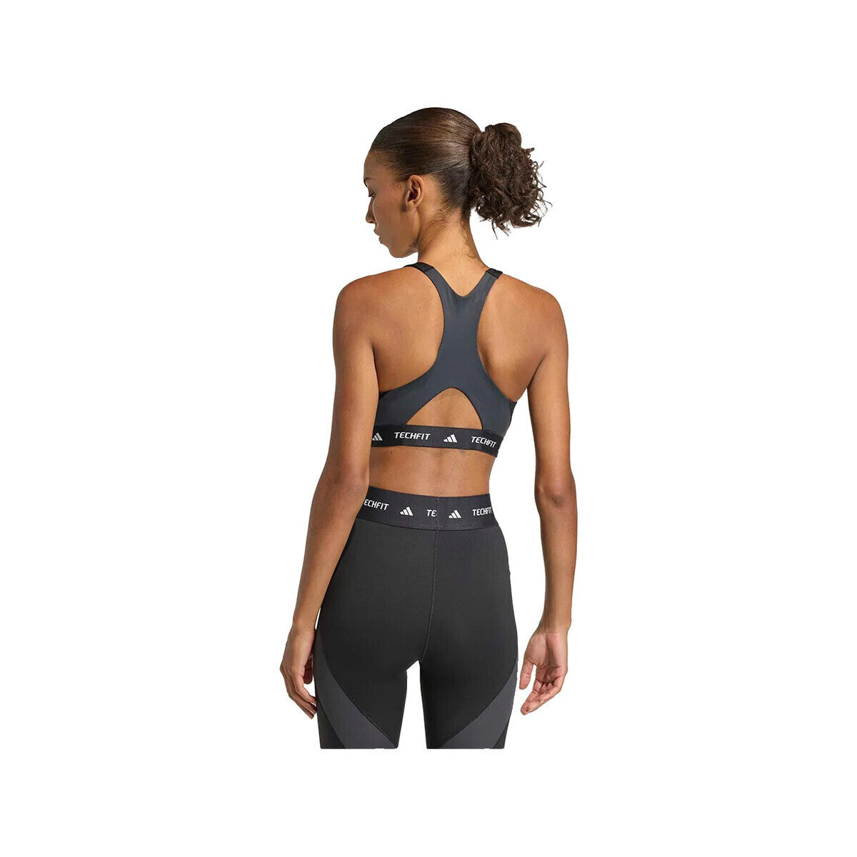 adidas  Brassière de sport  Techfit Workout moyenne compression  Černá