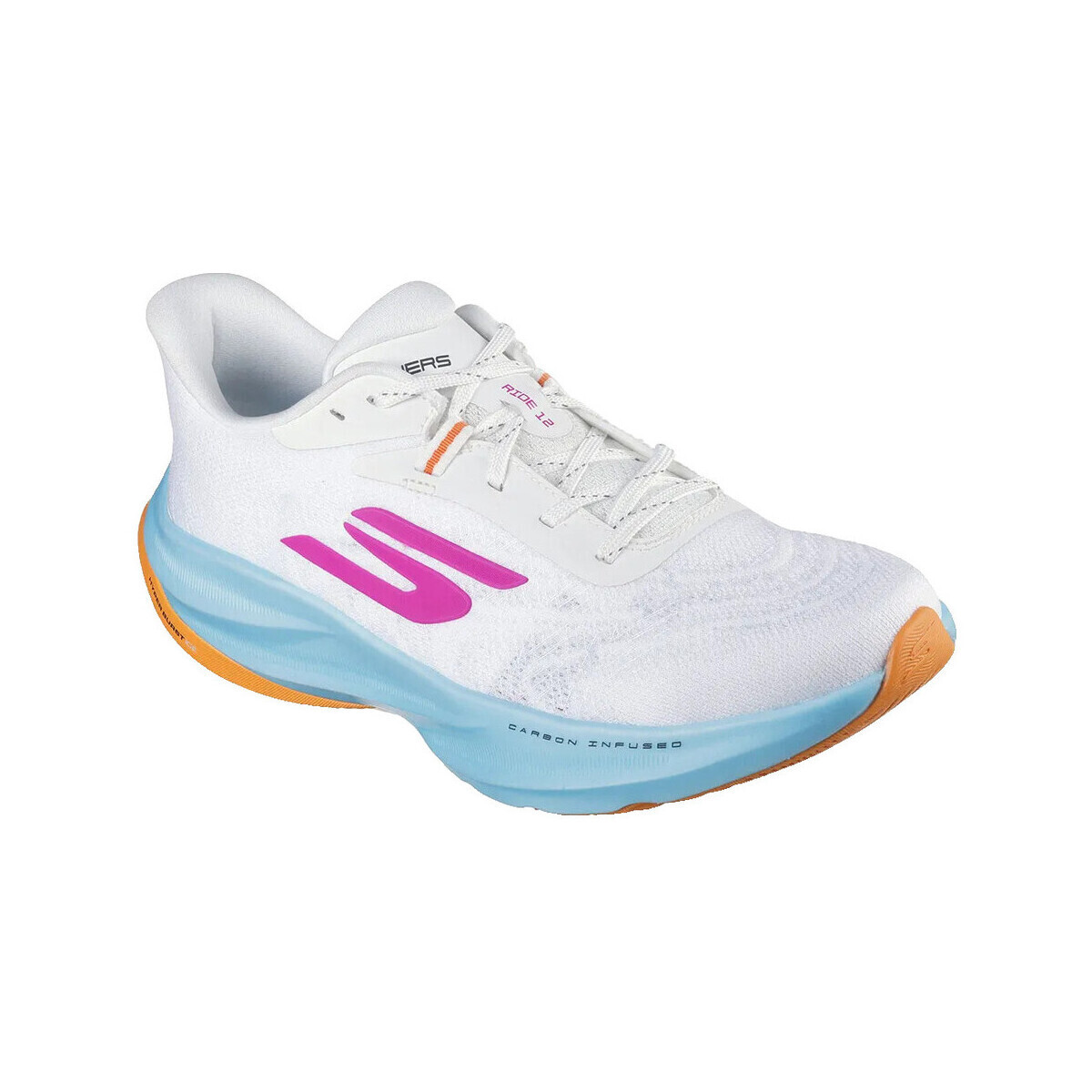 Skechers  Chaussures de running  go run ride 12 maille respirante  Bílá