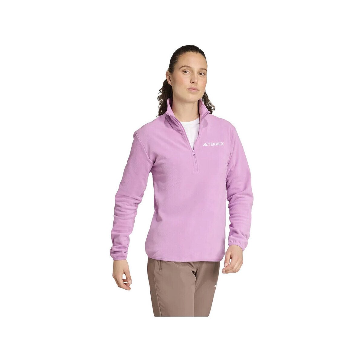 adidas  Polaires  Multi Essentials Half Zip Fleece confort élevé  Fialová