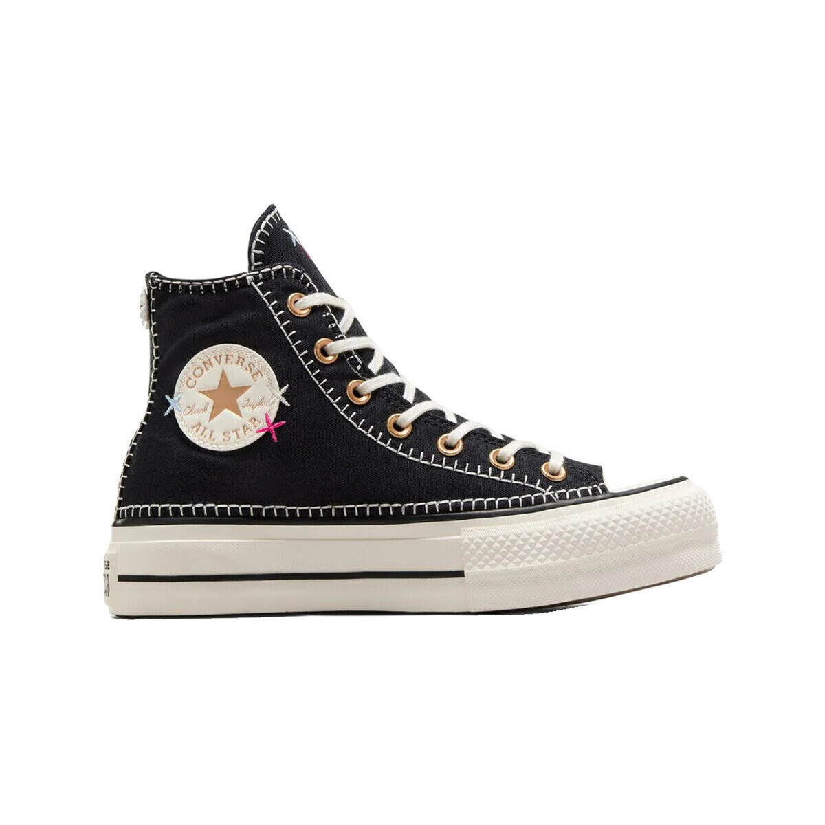 Converse  Baskets  chuck taylor all star lift crafted noir  Černá