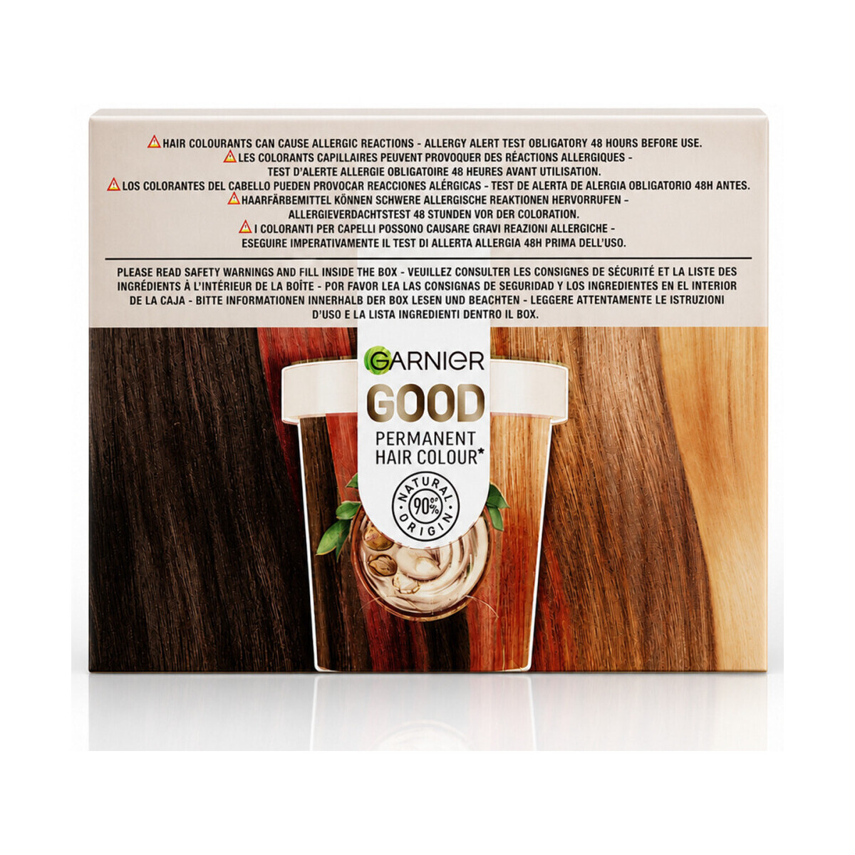 Garnier  Good Permanent Hair Color Refill Kit - 7.0 Blond Foncé  Hnědá