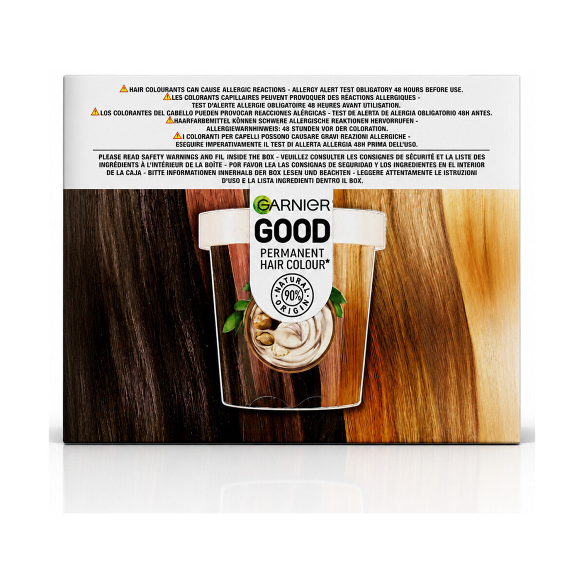 Garnier  Good Permanent Hair Color Refill Kit - 9.1 Vanilla Blon  Hnědá