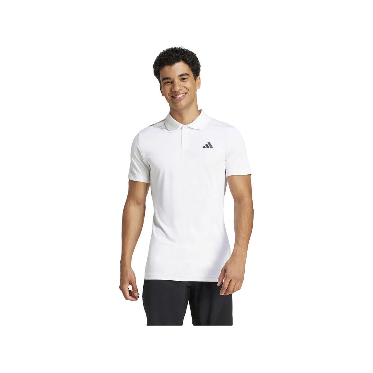 adidas  Polo  Freelift blanc 100% polyester recyclé  Bílá