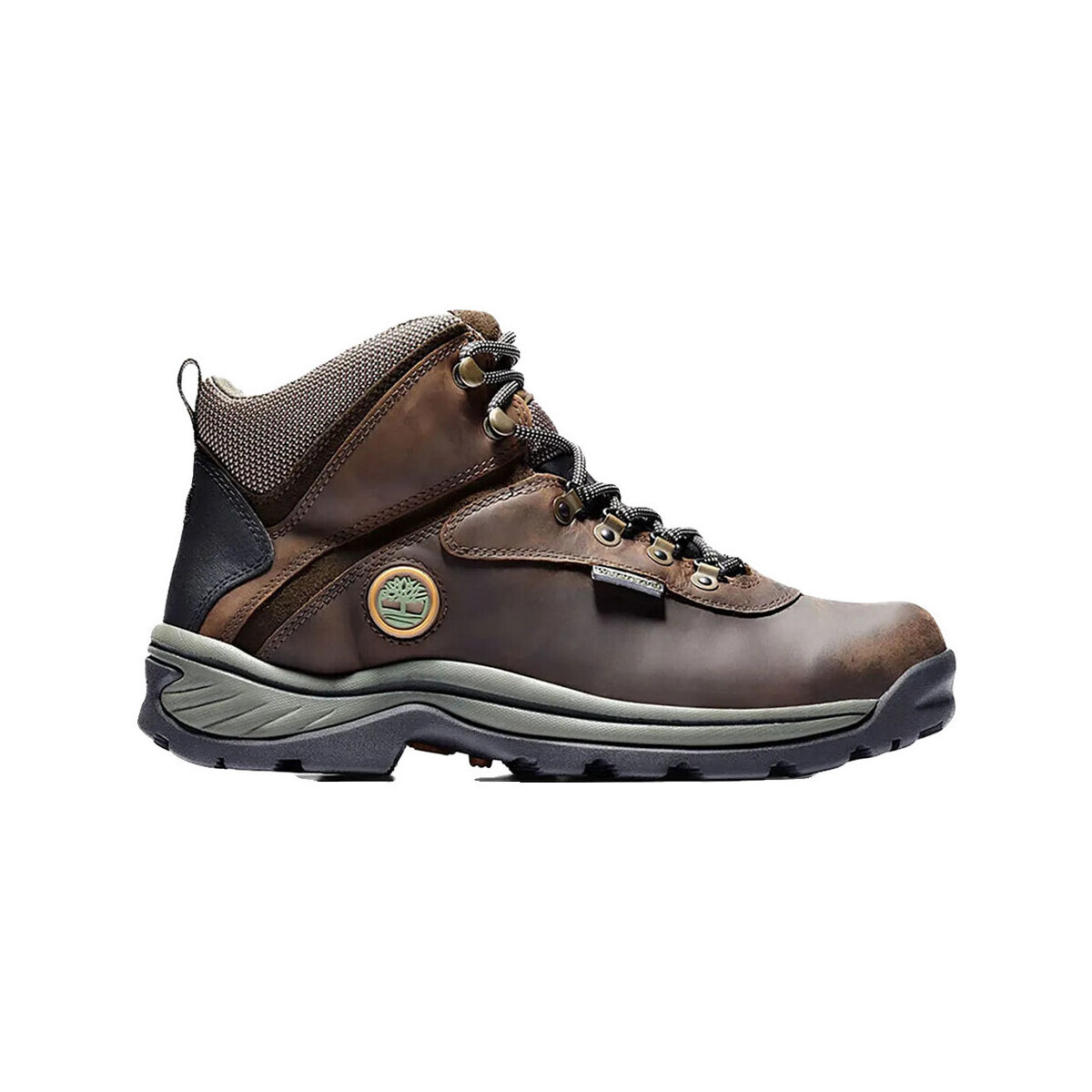 Timberland  Bottines  white ledge mid wp cuir  Hnědá