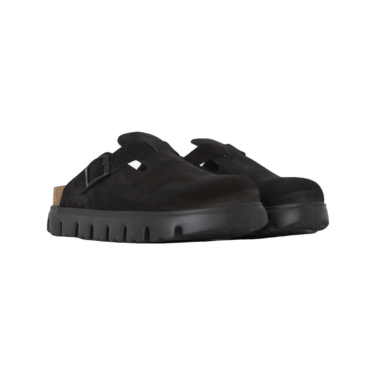 BIRKENSTOCK  Sandales  boston chunky daim  Černá
