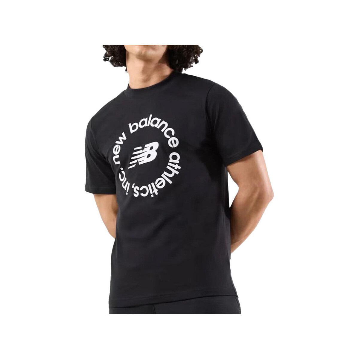 New Balance  T-shirt  mt43907-bk 100% coton  Černá