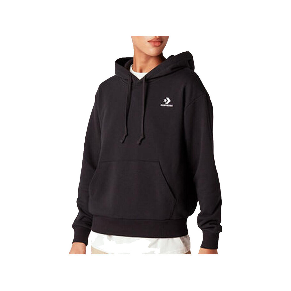 Converse  Sweat à capuche  Embroidered Star Chevron noir  Černá