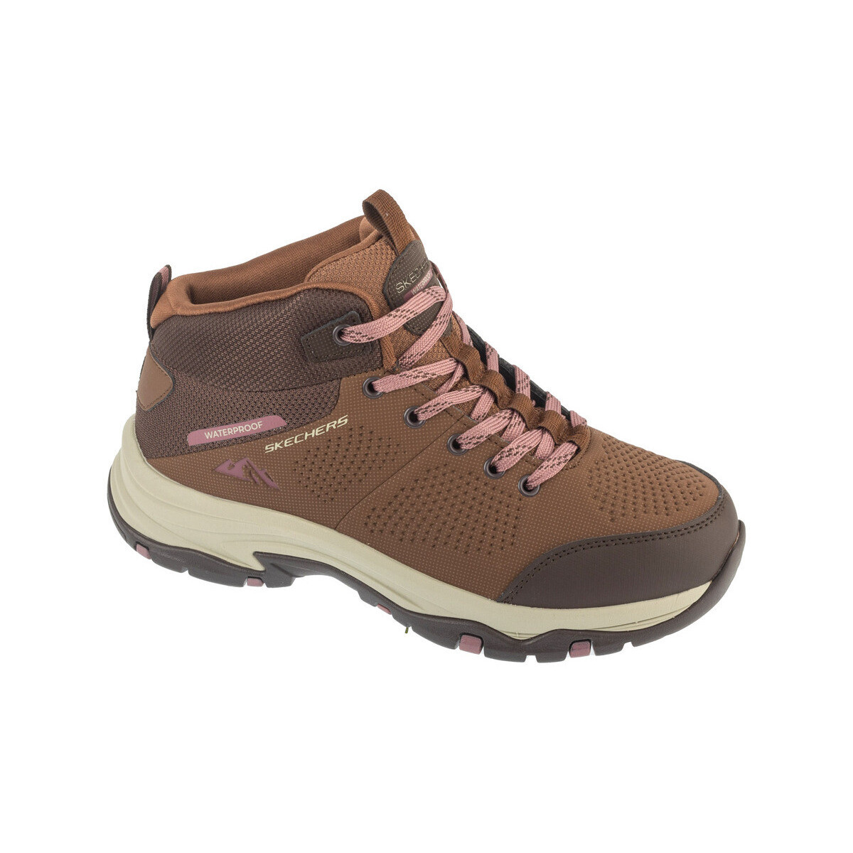 Skechers  Bottines  trego trail destination imperméables  Hnědá
