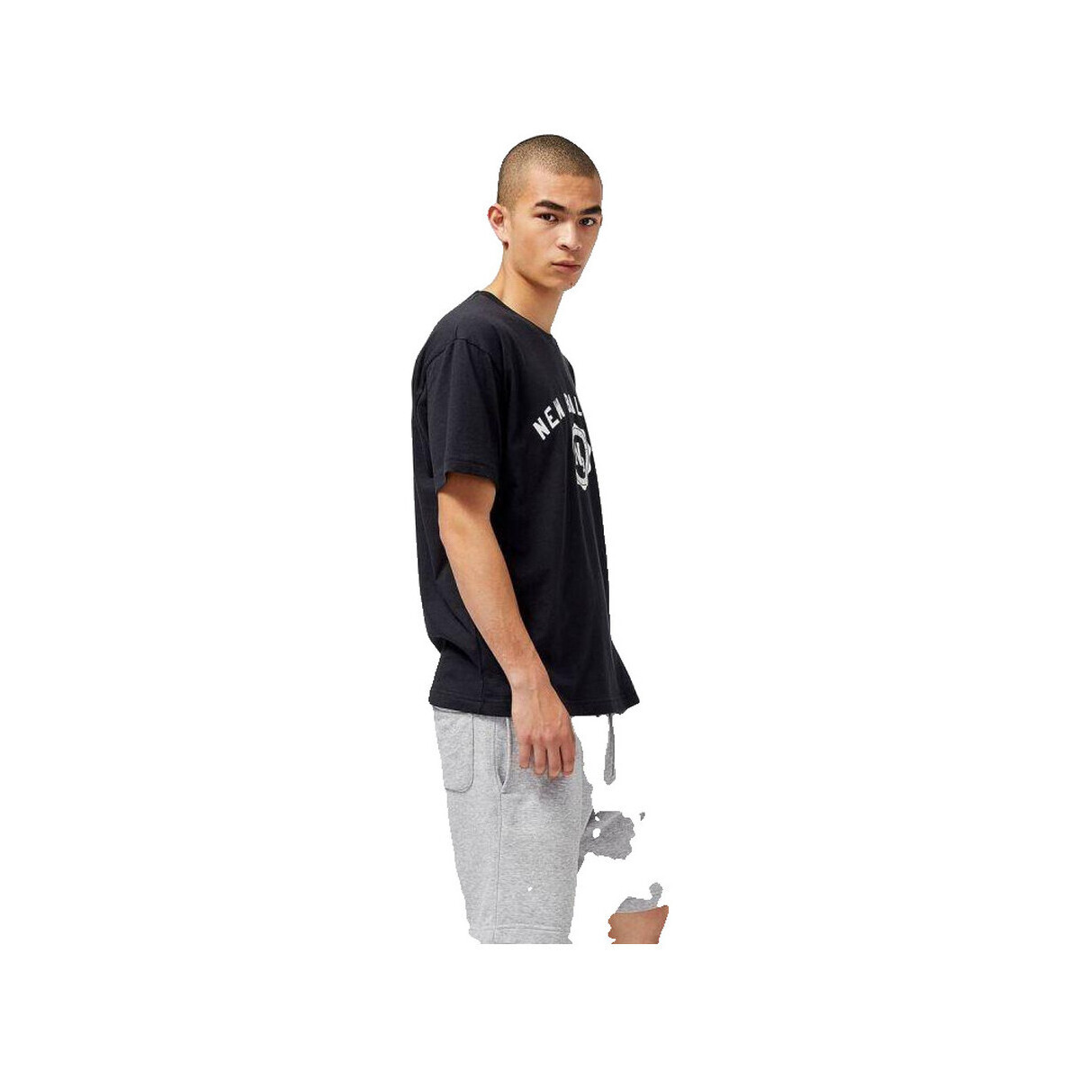 New Balance  T-shirt  L noir col rond et manches courtes  Černá