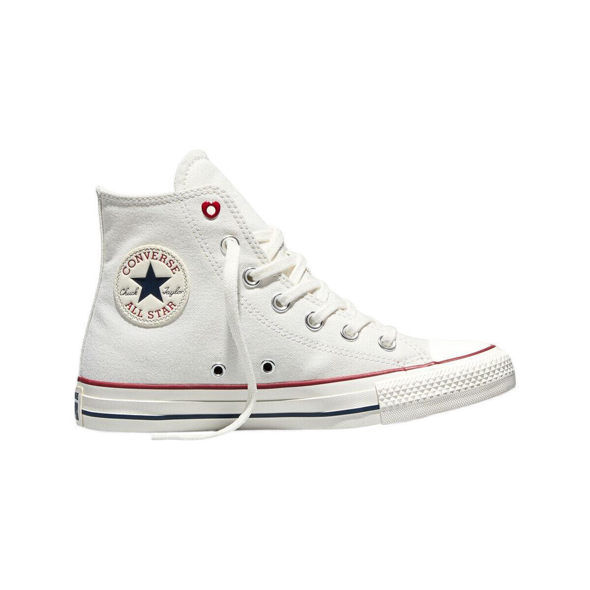 Converse  Baskets  Chuck Taylor All Star motif cœur  Bílá