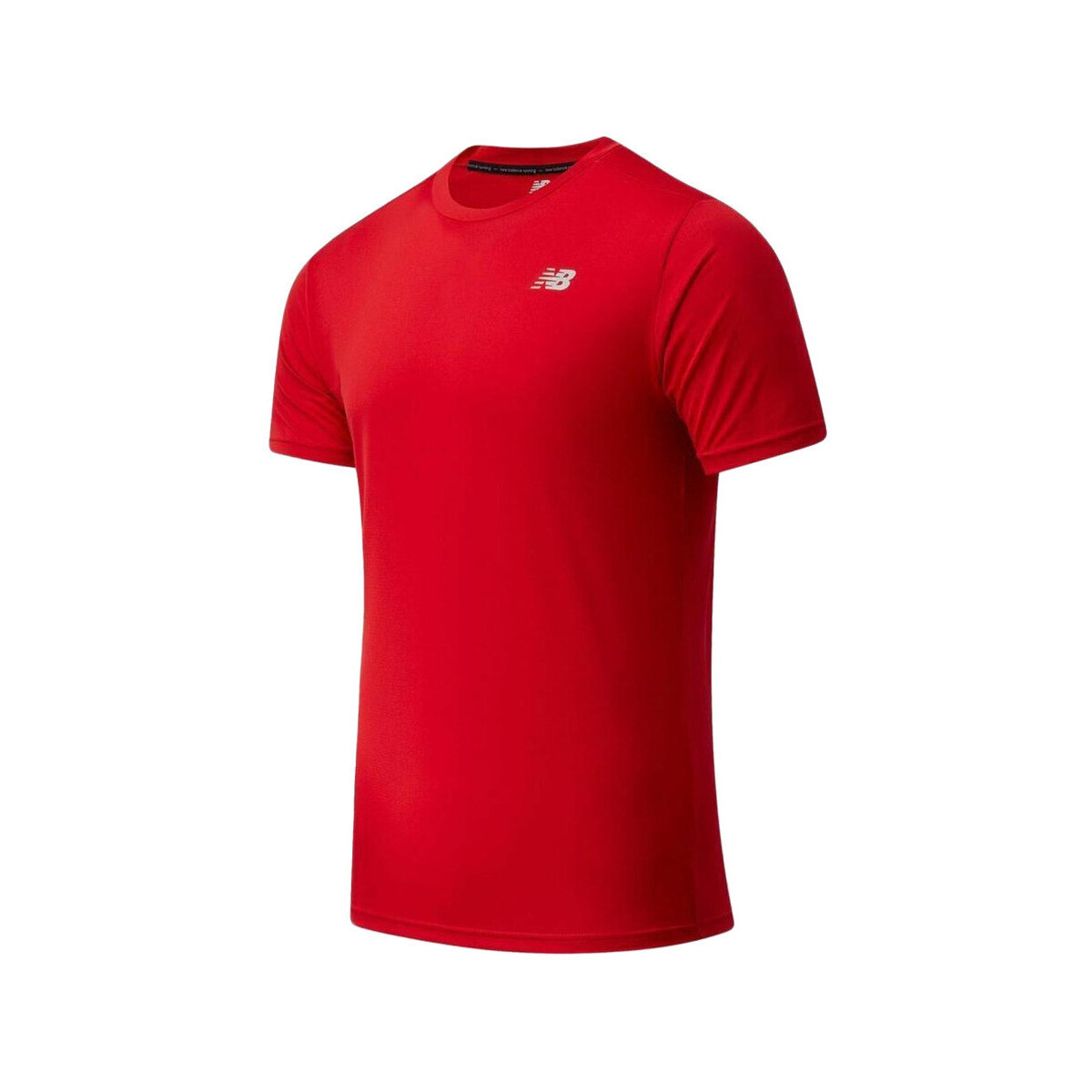 New Balance  T-shirt de course  Modèle NB Dry 100% polyester  Červená