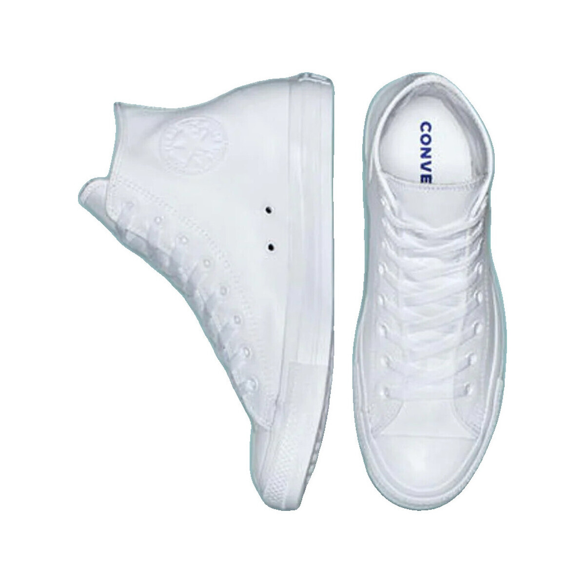 Converse  Baskets  chuck taylor all star mono leather cuir  Bílá