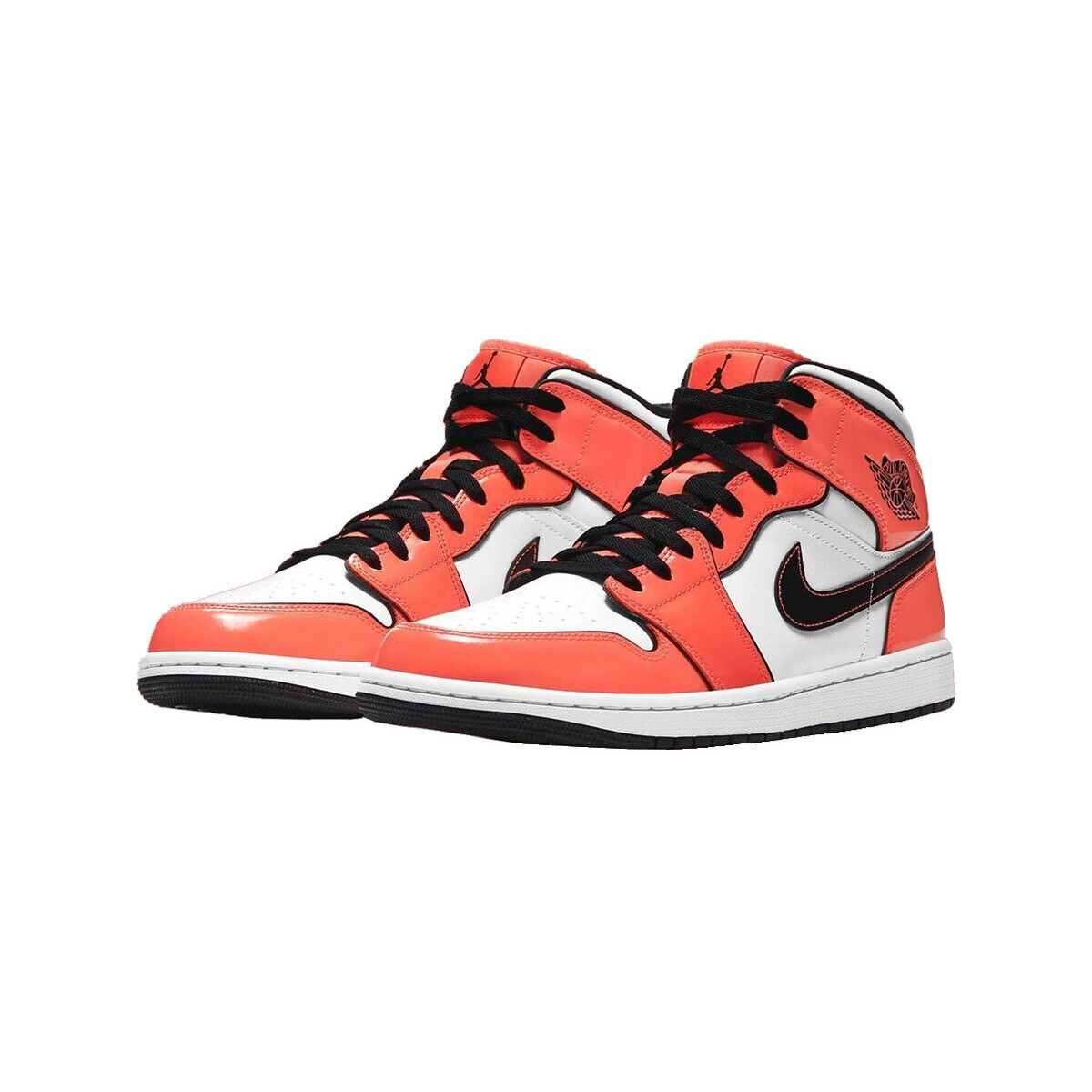 Nike  Baskets  1 mid turf orange cuir  Oranžová