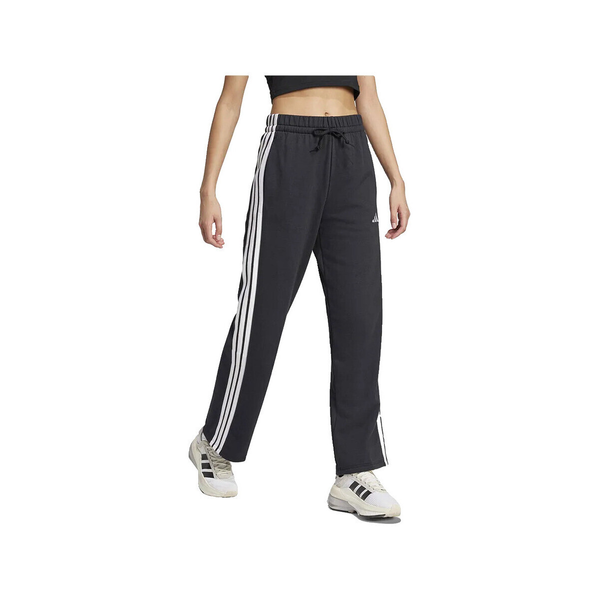 adidas  Pantalon  Essentials 3-Stripes en molleton doux  Černá