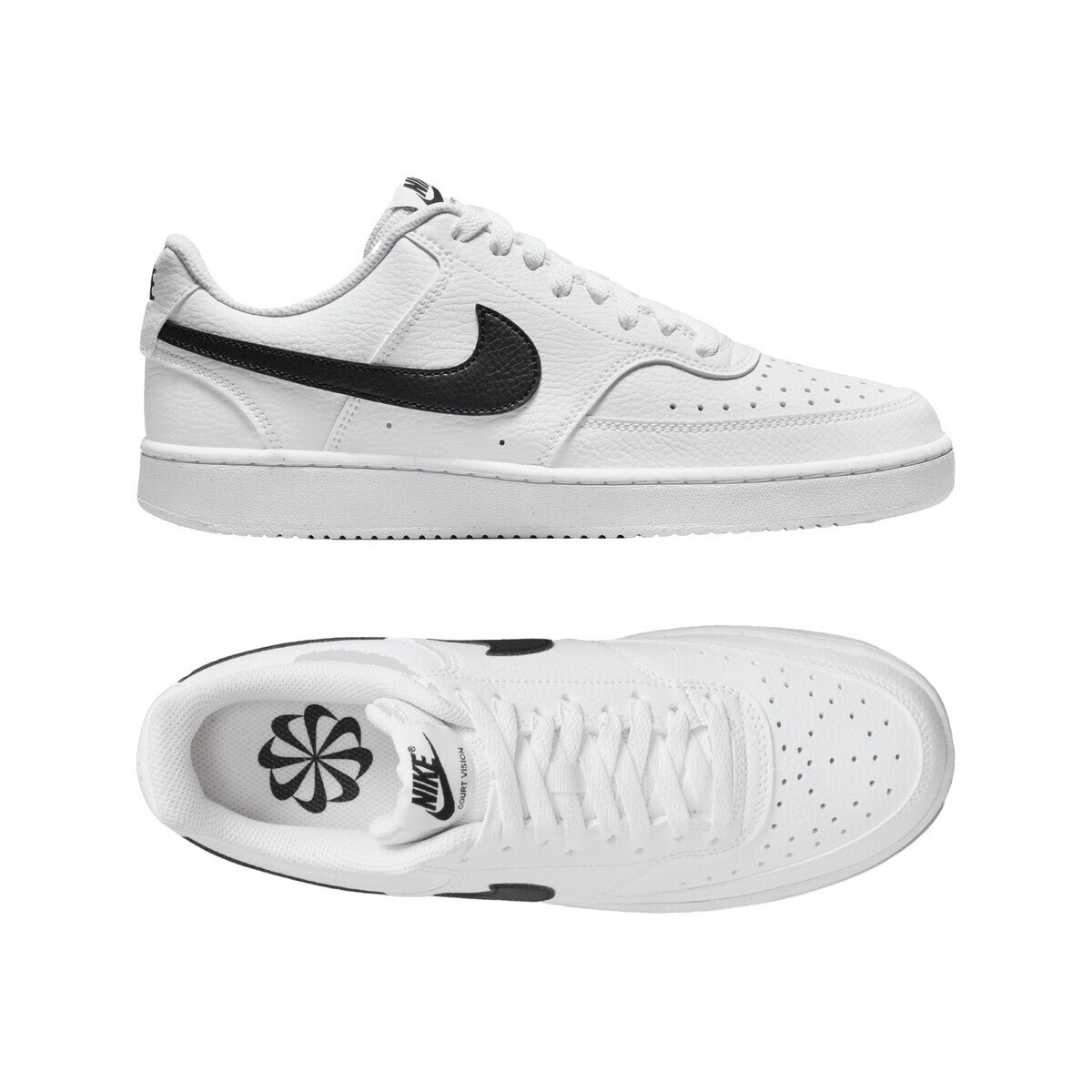 Nike  Baskets  court vision low next nature blanc/noir  Černá