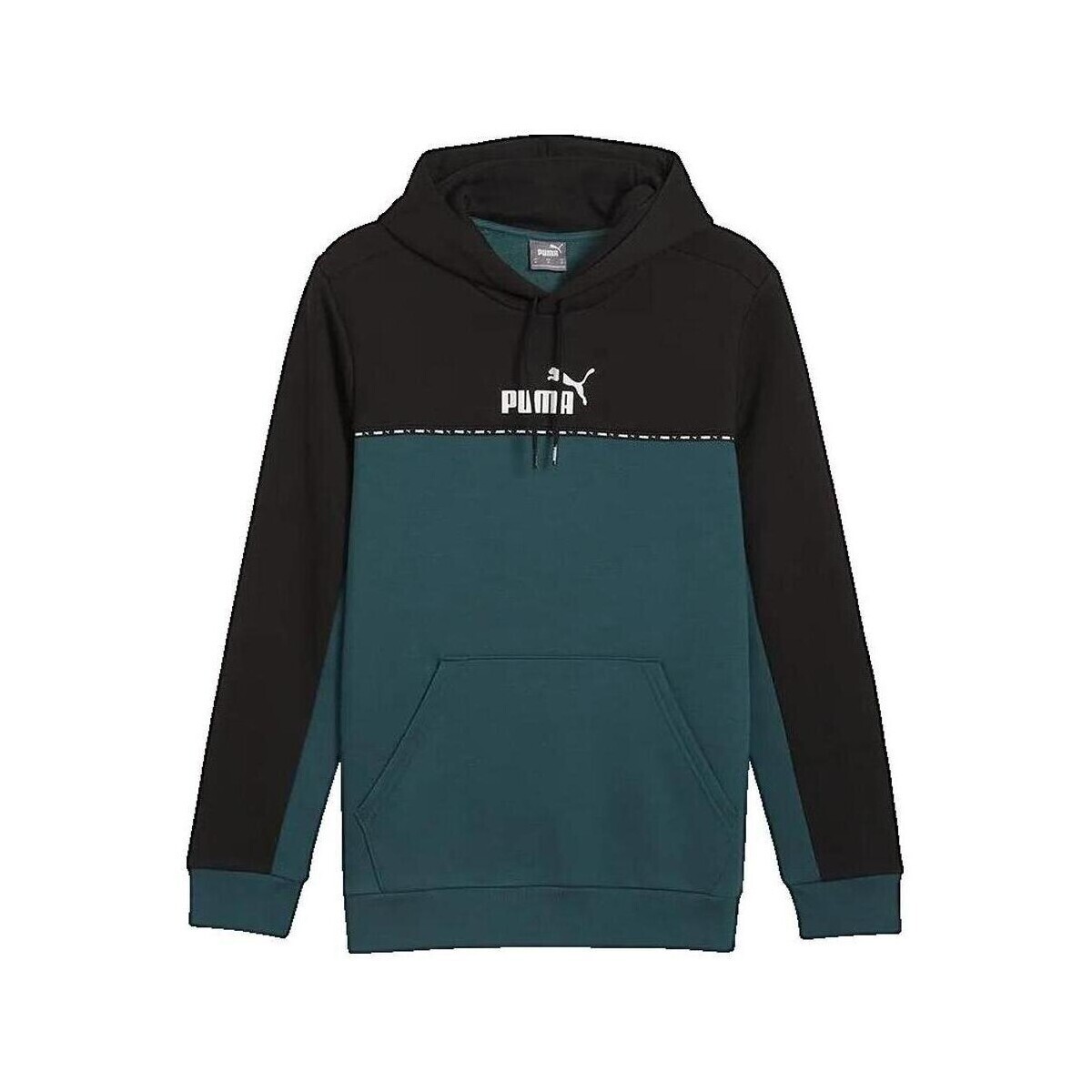 Puma  Sweat à capuche  Ess Block X Tape noir  Černá