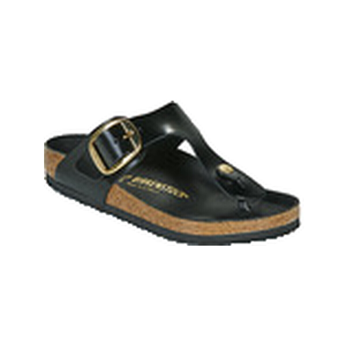 BIRKENSTOCK  flip-flops gizeh big buckle shine black 37 eu  Černá