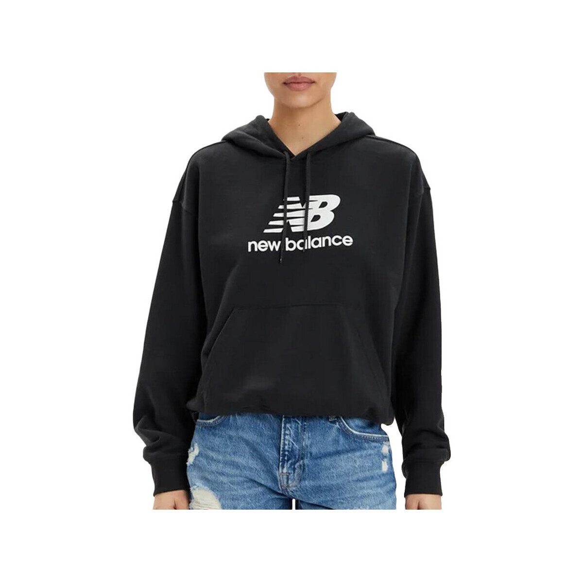 New Balance  Sweat à capuche  wt41504-bk oversized  Černá