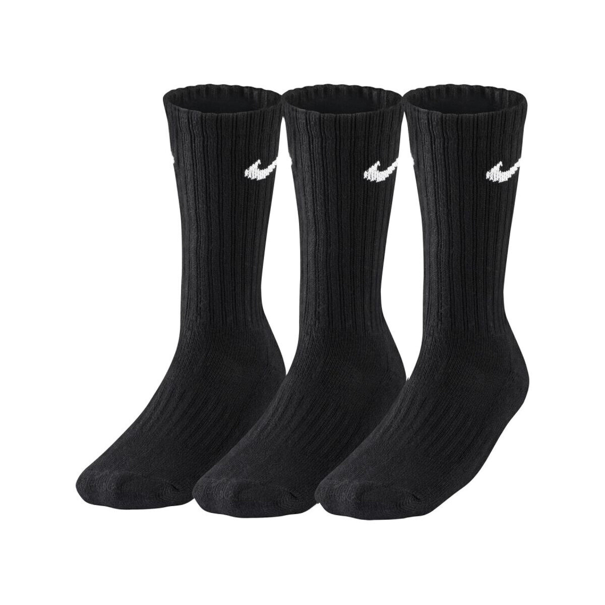 Nike  Chaussettes  sx4508-001 noir et blanc  Černá