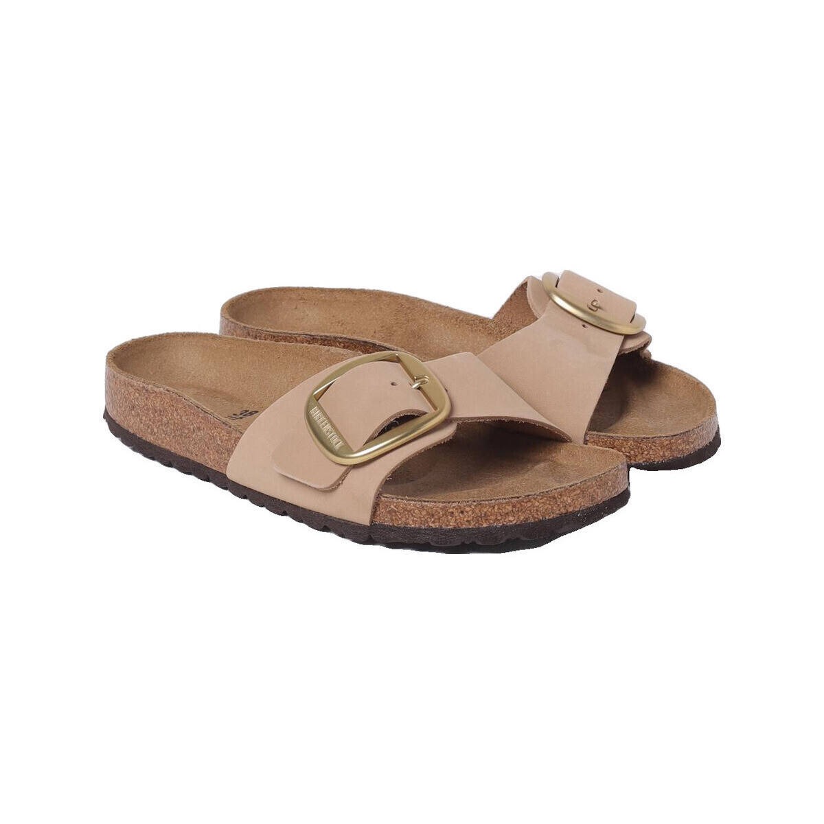 BIRKENSTOCK  Sandales  madrid big buckle cuir  Béžová