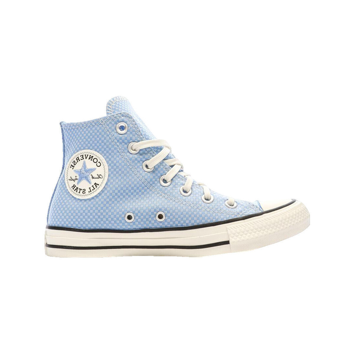 Converse  Baskets  Chuck Taylor All Star Checkered Hi textile  Modrá