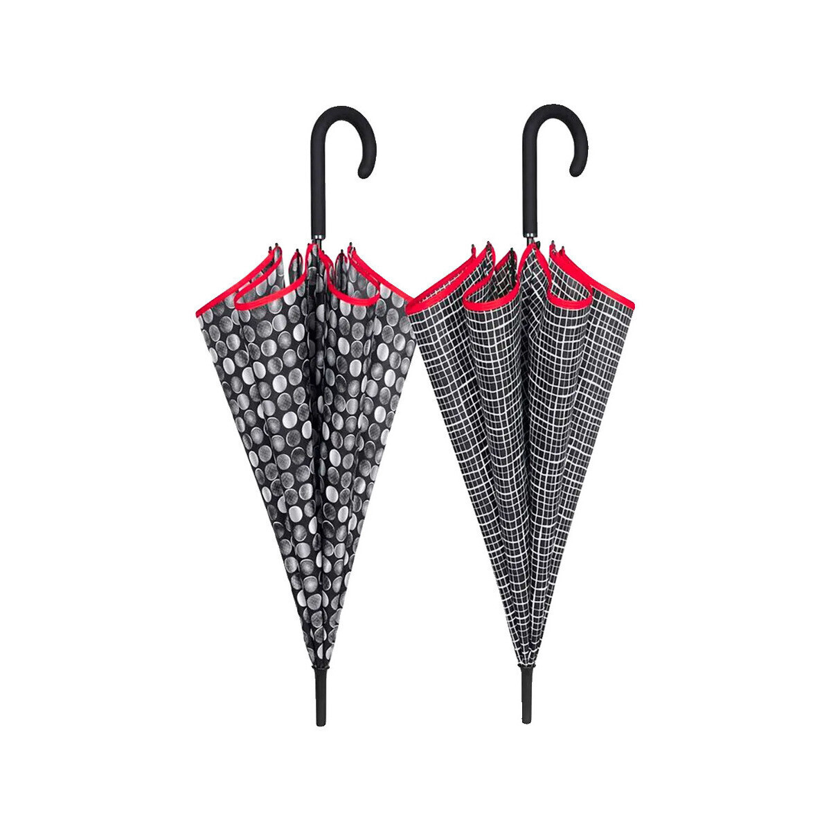 Perletti  Parapluie  61 cm assorted wind-resistant  Šedá