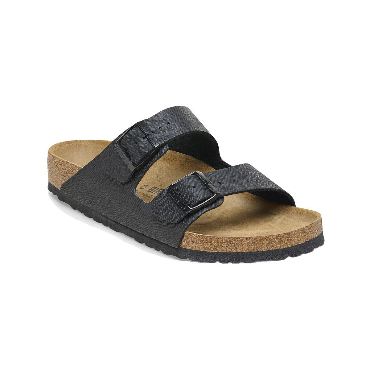 BIRKENSTOCK  Sandales  Arizona Saffiano cuir  Černá