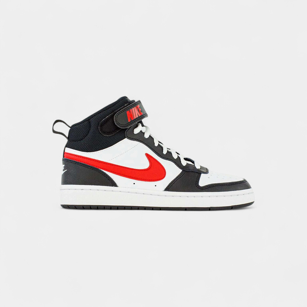 Nike  Court Borough Mid 2 White Black University Red (GS)  Červená