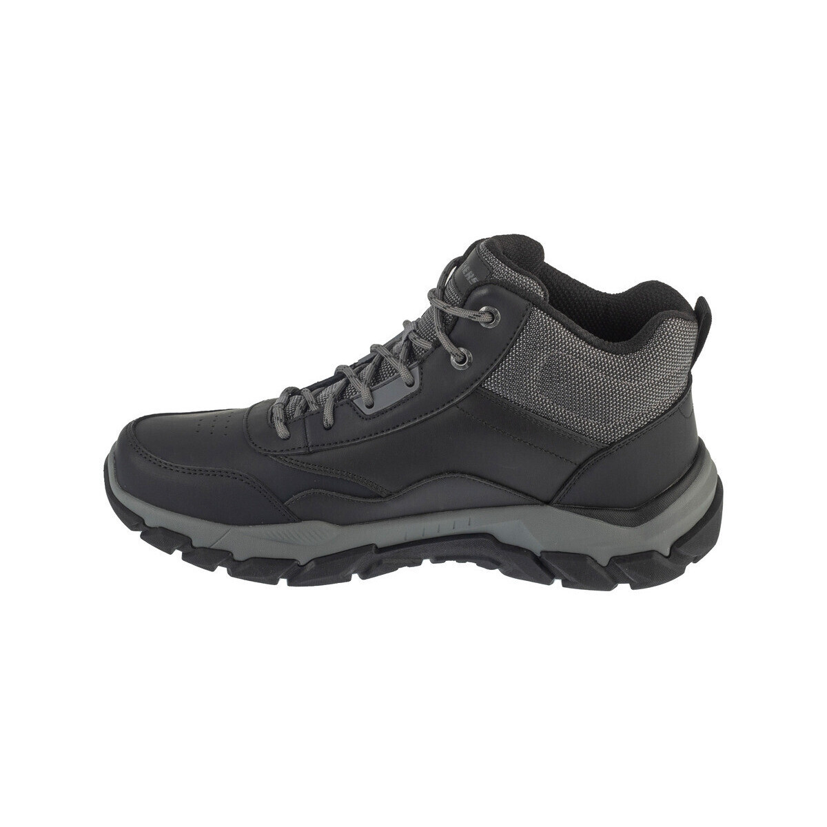Skechers  Bottines  santoro hopkins cuir  Černá