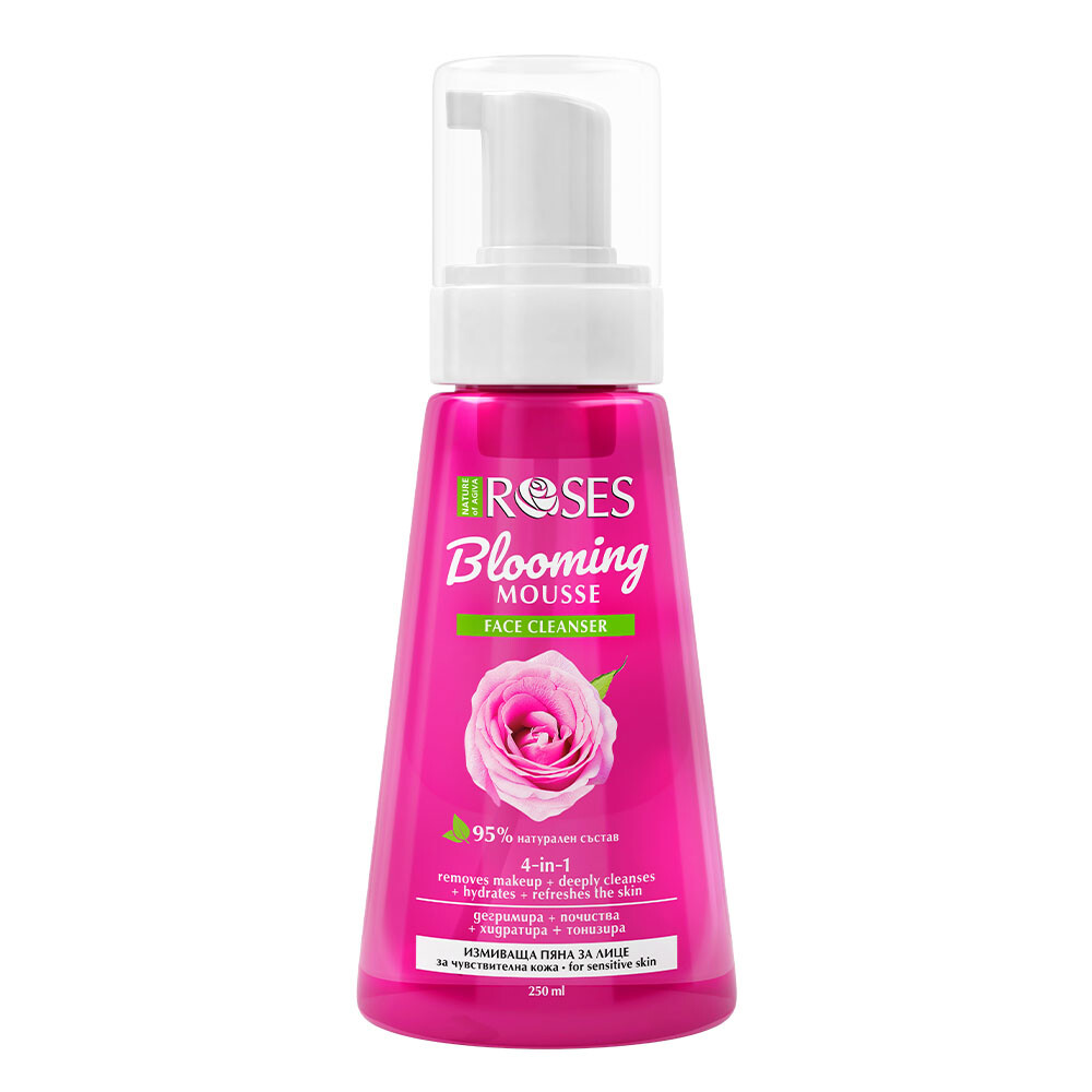 4v1 rozjasňující pleťová pěna ROSES 250 ml - NATURE OF AGIVA
