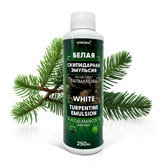 Bílá terpentýnová koupelová emulze – 250 ml – Vitateka