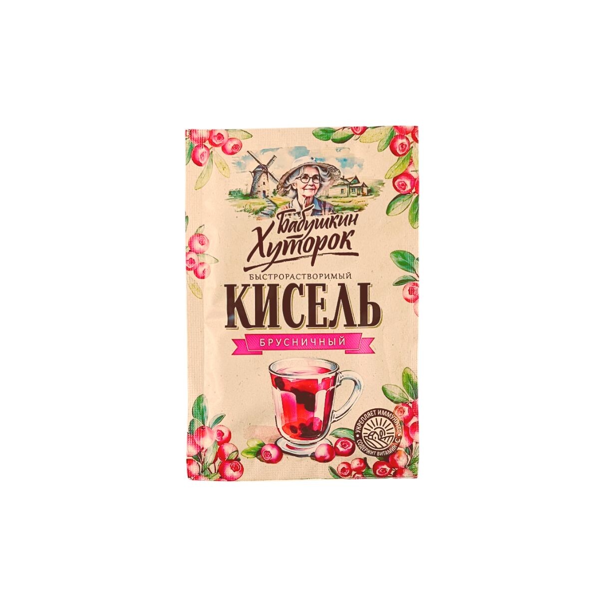 Brusinkový kisiel v prášku - 30 g - Hutorok