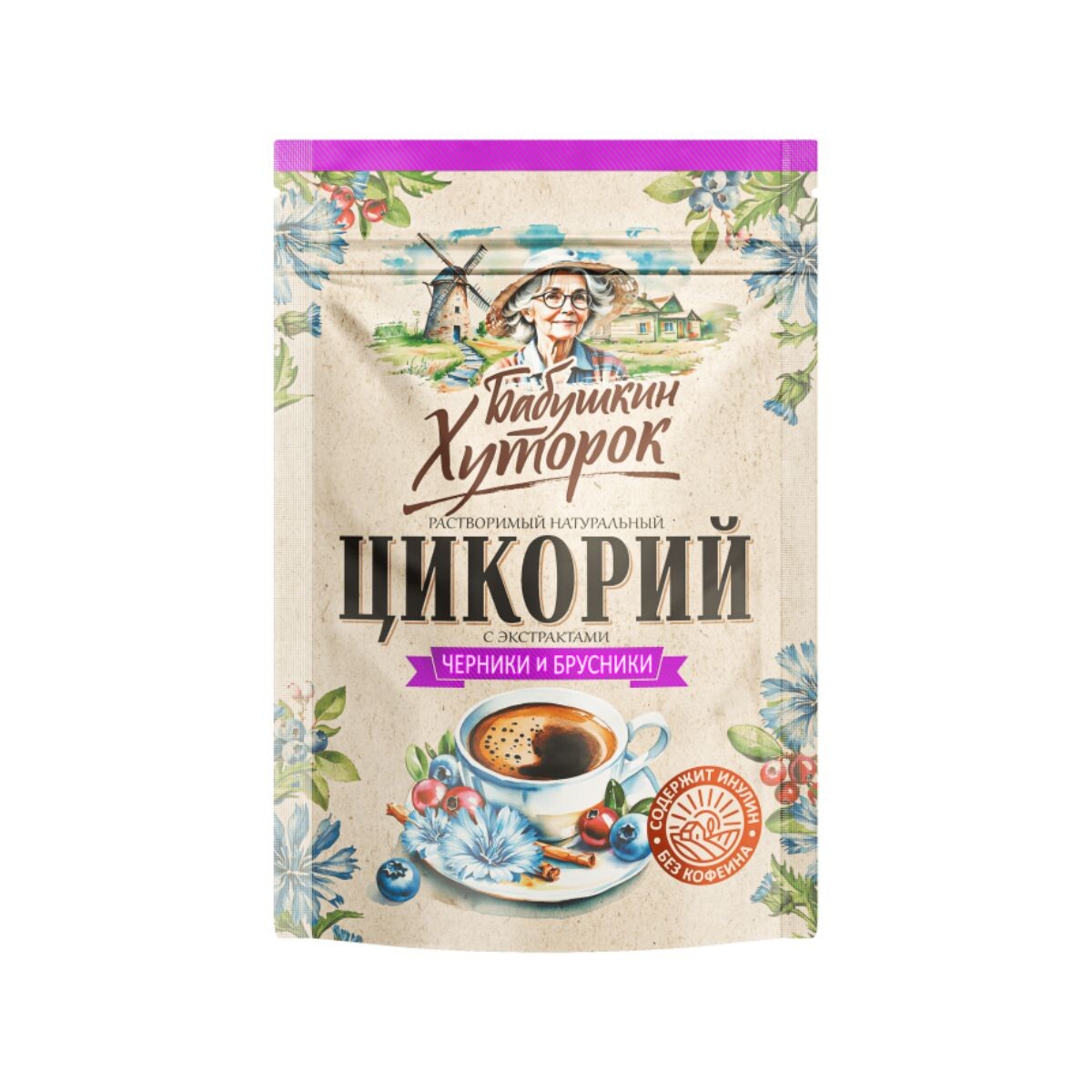 Čekanková káva s borůvkami a brusinkami - 100 g - Hutorok