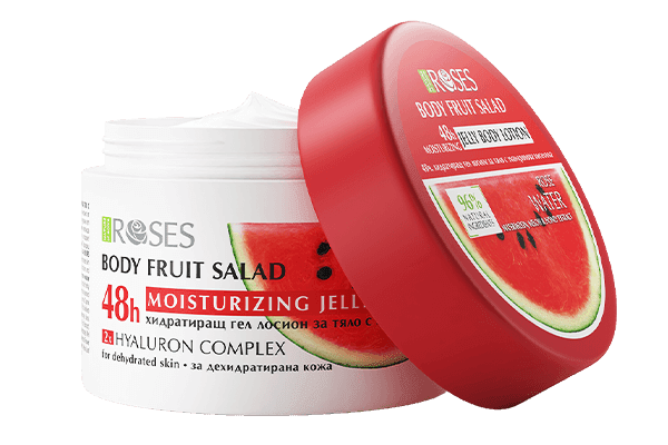 FRUIT SALAD – 48h hydratační gelové tělové mléko s hyaluronovým komplexem a melounem 200 ml - NATURE OF AGIVA