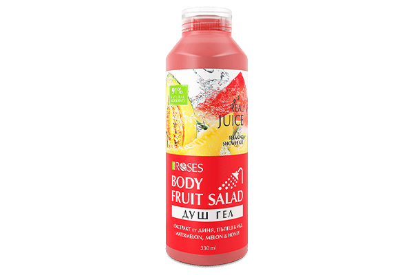 FRUIT SALAD – přírodní sprchový gel vodní meloun, cukrový meloun a med 330 ml - NATURE OF AGIVA