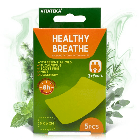 Healthy Breathe – aromaterapeutická inhalační náplast – 5 ks – Vitateka