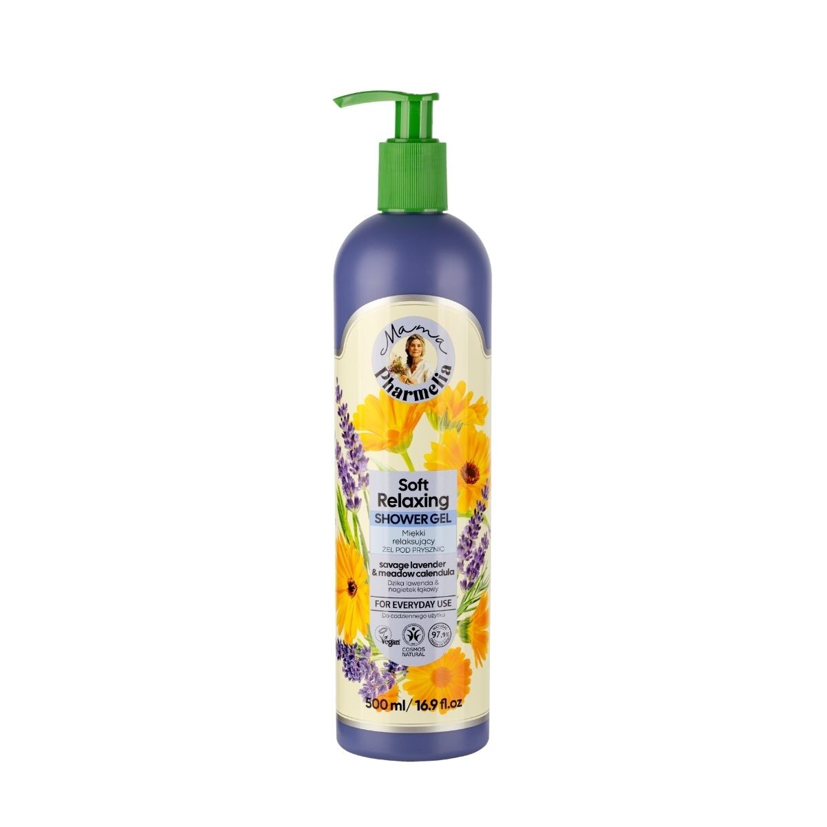 Jemný relaxační sprchový gel s levandulí a měsíčkem - 500 ml - Mama Pharmelia