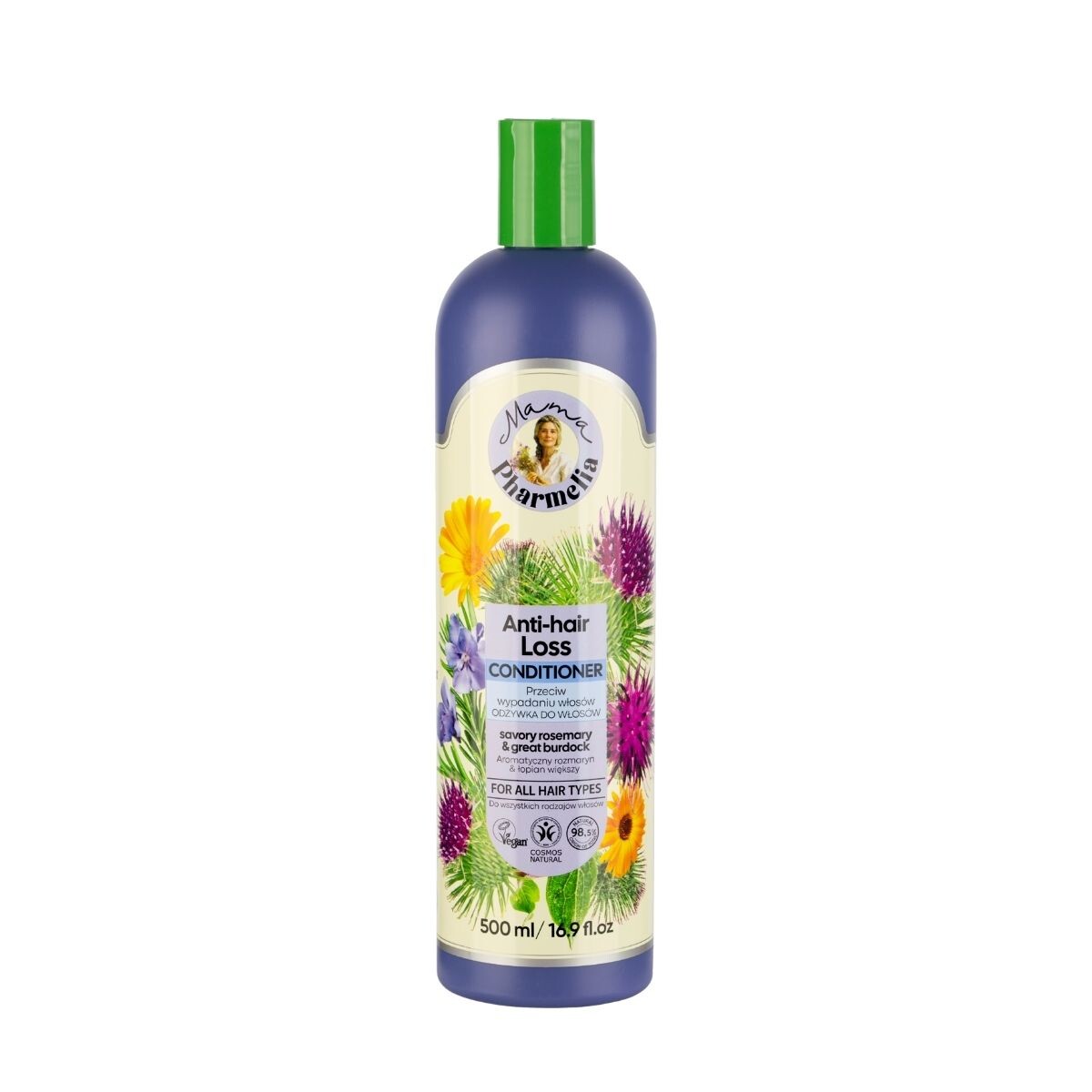 Kondicionér proti vypadávání vlasů s rozmarýnem a lopuchem - 500 ml - Mama Pharmelia