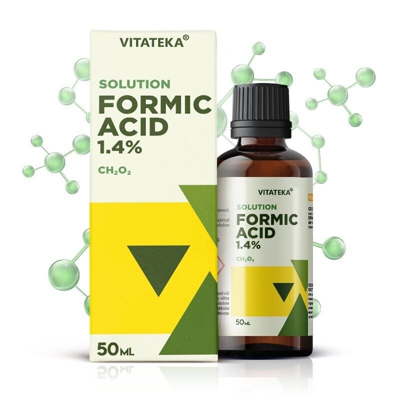Kyselina mravenčí 1,4 % – roztok k zevnímu použití – 50 ml – Vitateka