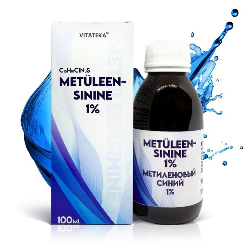 Methylenová modř 1 % – vodný roztok – 100 ml – Vitateka
