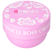 MIRACLE ROSY Vitalizující krém na obličej a tělo s přírodní růžovou vodou 150 ml - NATURE OF AGIVA