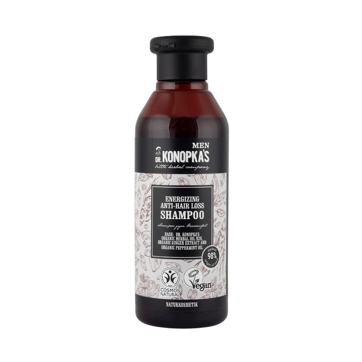 Pánský energizující šampon proti vypadávání vlasů - 280 ml - Dr. Konopka's