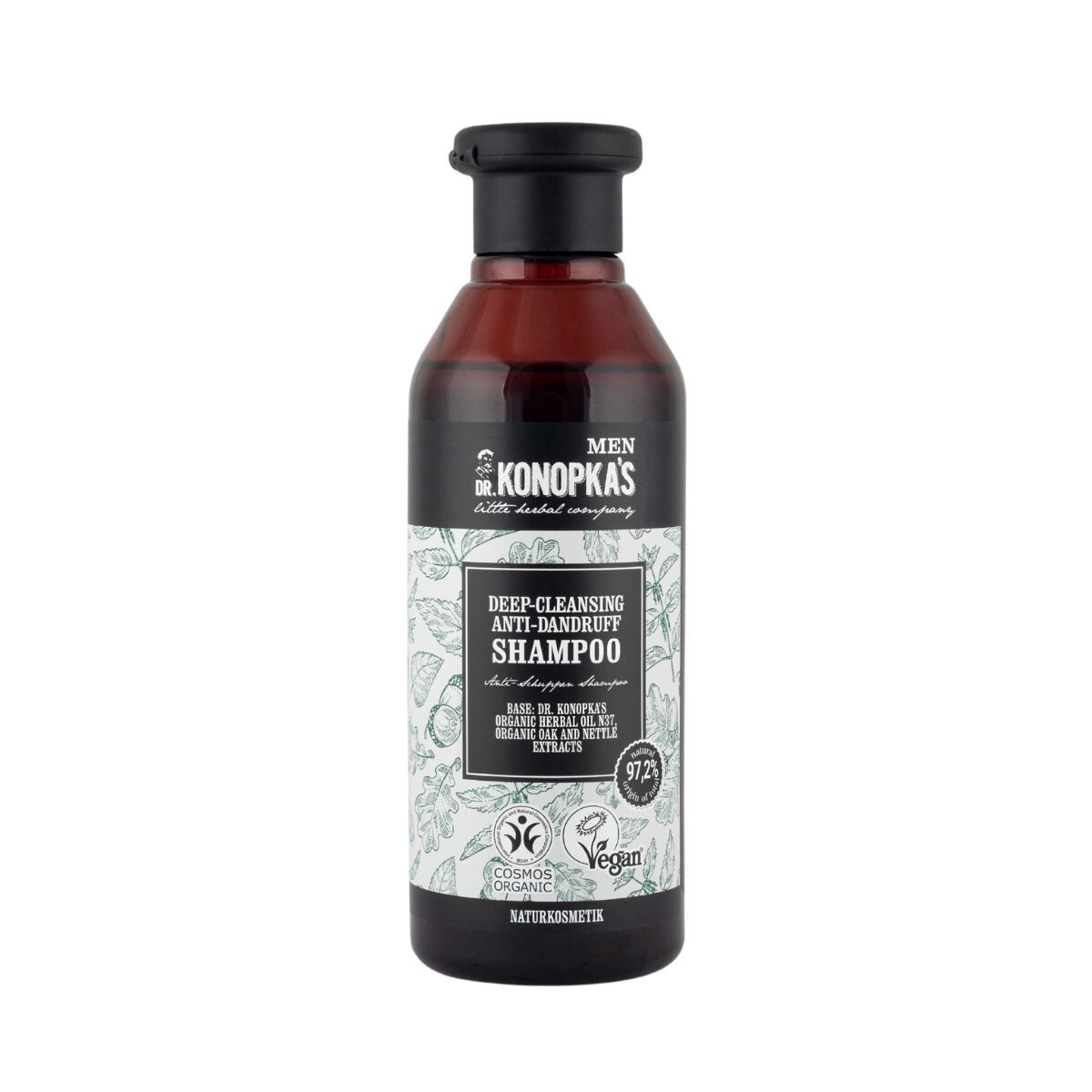 Pánský hloubkově čisticí šampon proti lupům - 280 ml - Dr. Konopka's