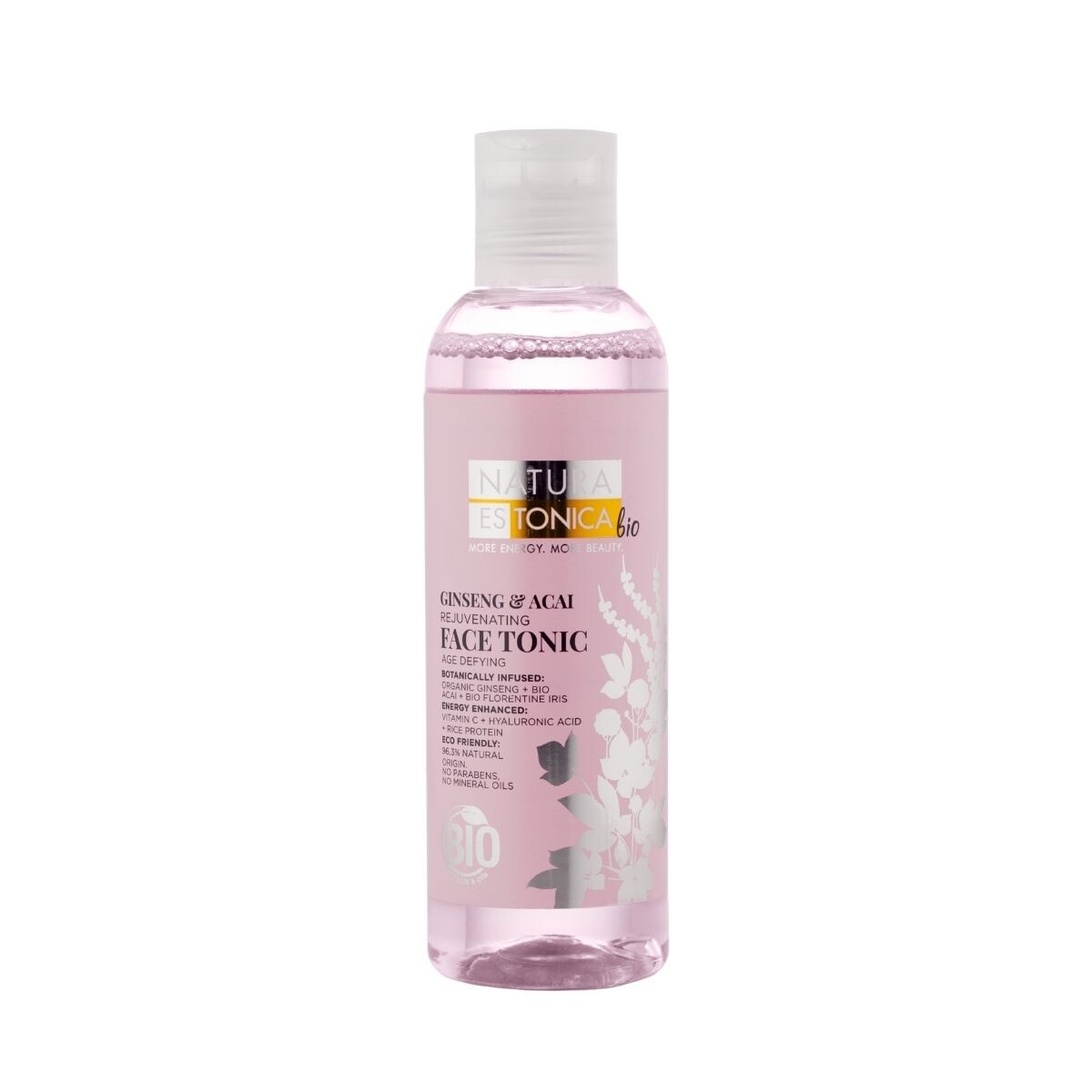Pleťové tonikum s ženšenem a acai - 200 ml - Natura Estonica