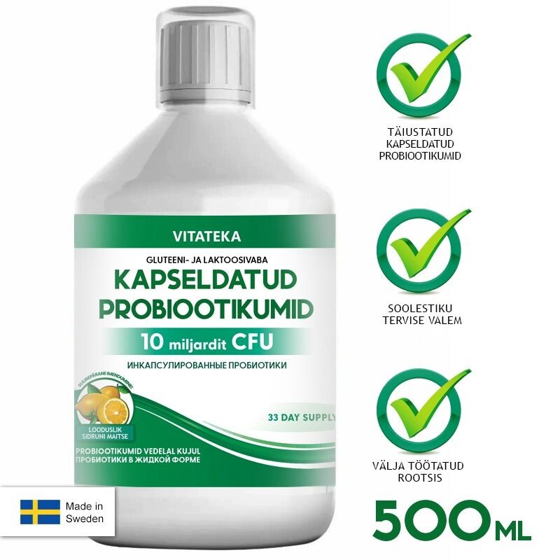 Probiotika s přírodní citronovou příchutí - 500 ml - Vitateka